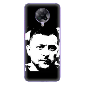 Чехол для Xiaomi POCO F2 Pro (AlphaPrint - с принтом Зеленского) (Зеленский АРТ)