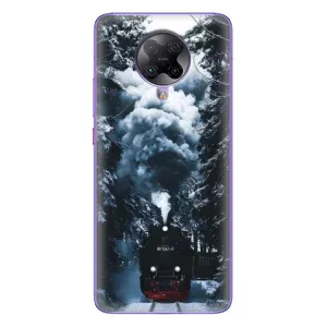 Новогодние, Праздничные Чехлы для Xiaomi POCO F2 Pro - 2024 год (Зимний поезд)