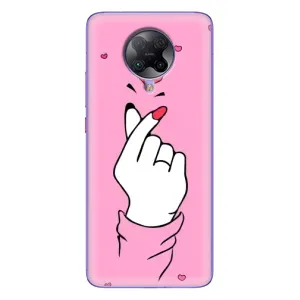 Чохол з принтом для Xiaomi POCO F2 Pro (AlphaPrint - Знак сердечка) (Знак Love)