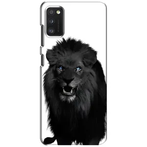 Чехлы с картинками животных Xiaomi POCO M3 (Черный ЛЕВ)