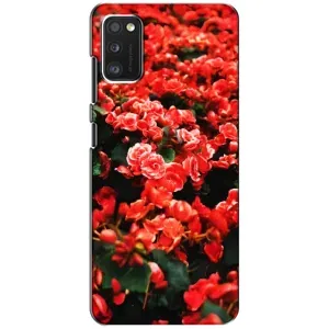 Чохли з квітами для Xiaomi POCO M3 (VPrint) (Квіти червоні)