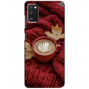 Чехол с уникальным дизайном «Осень с кофе» для Xiaomi POCO M3 (Кофе на пледе)