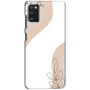 Силконовий чохол з принтом в квітах на Xiaomi POCO M3 (Нюдова гілочка абстракція)