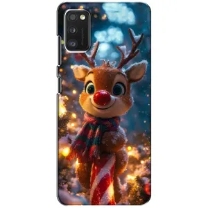 Яскравий чохол для Xiaomi POCO M3 з Зимові Оленята (Олень з шарфом)