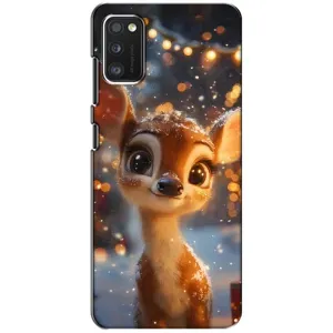 Яскравий чохол для Xiaomi POCO M3 з Зимові Оленята (Оленятко серед гірлянд)