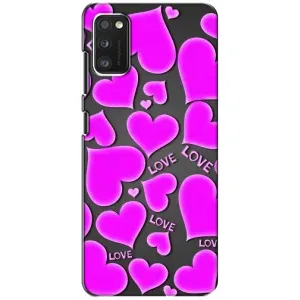 Чехлы для любимой на Сяомі ПОКО М3 (VPrint) (Pink hearts)