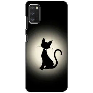 Чехол с принтом для Xiaomi POCO M3 (AlphaPrint) Модные коты (Силуэт котика)