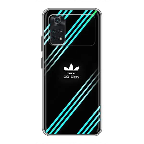 Чехол с принтом «Адидас с полосами» для Xiaomi POCO M4 Pro 4G