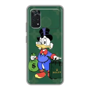 Чехли для Xiaomi POCO M4 Pro 4G - Скрудж МакДак Louis Vuitton (PREMIUMPrint) (Богата Утка)