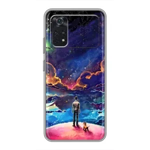 Космічні Чохли для Ксіаомі ПОКО M4 Про 4G (VPrint) (Вид Галактики)