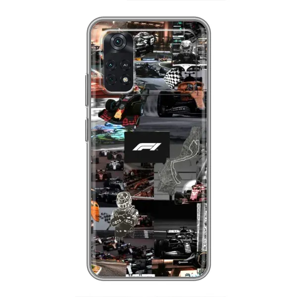 Чохол з принтом «Гоночний колаж Ф1» для Xiaomi POCO M4 Pro 4G