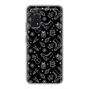Новорічні, Святкові Чохли для Xiaomi POCO M4 Pro 4G - 2024 год (Новорічний фон)