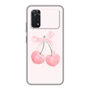 Чохол з розовим принтом для Xiaomi POCO M4 Pro 4G (Рожеві вишні)