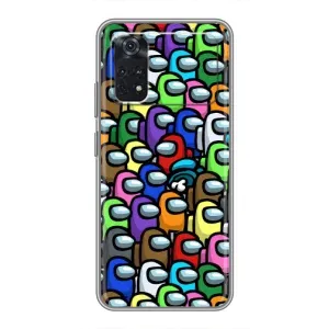 Чохли Амонг Ас для Xiaomi POCO M4 Pro 4G (AlphaPrint) (Убитий)