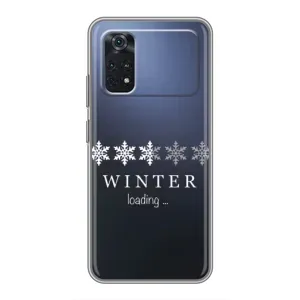Зимні Чохли для Ксіаомі ПОКО M4 Про 4G - прозорий фон (Winter loading)