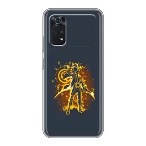 Naruto Anime Чохли для Ксіаомі ПОКО M4 Про 4G (AlphaPrint) (золотий Наруто)