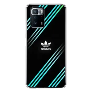 Чохли Адидас для Xiaomi POCO X3 GT (AlphaPrint) (Адідас з полосами)