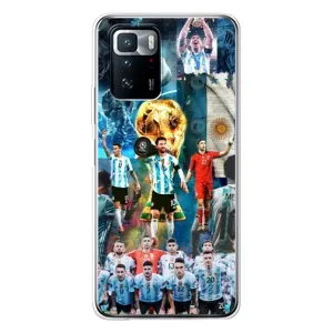 Чехлы Месси для Xiaomi POCO X3 GT (AlphaPrint) (Аргентина Месси)