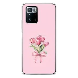 Чохол з розовим принтом для Xiaomi POCO X3 GT (Букет квітів)