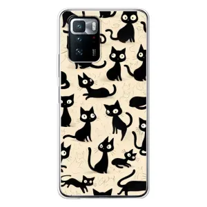 Чохол з малюнком кіт на Xiaomi POCO X3 GT (Чорні коти)