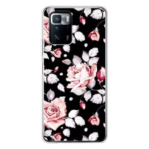 Чохли з квітами для Xiaomi POCO X3 GT (VPrint) (Квіти на чорному)