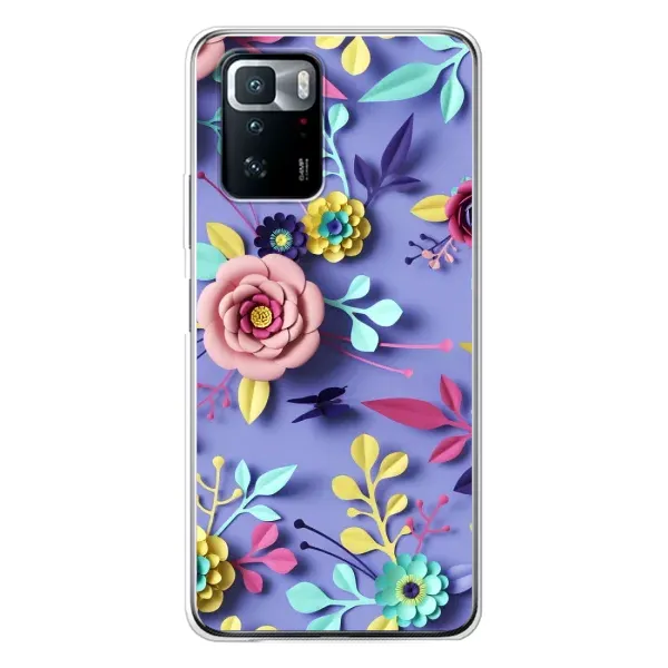 Чехол с принтом «Цветочный дизайн» для Xiaomi POCO X3 GT