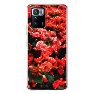 Чохли з квітами для Xiaomi POCO X3 GT (VPrint) (Квіти червоні)