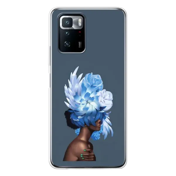 Чохол з принтом «Квіти на голові» для Xiaomi POCO X3 GT