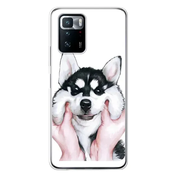 Чохол з принтом «Радісний Хаскі» для Xiaomi POCO X3 GT Чохол з принтом «Радісний Хаскі» для Xiaomi POCO X3 GT