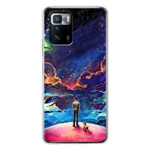 Космічні Чохли для Сяомі POKO X3 GT (VPrint) (Вид Галактики)