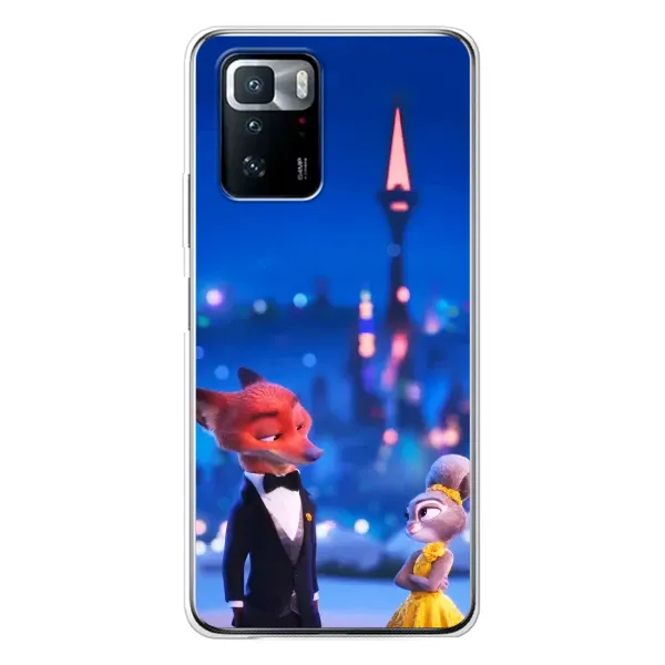 Чехол с принтом «Романтический вечер Зверополис» для Xiaomi POCO X3 GT
