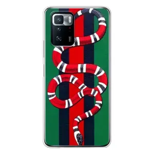 Чохли  GUCCI для Сяомі POKO X3 GT (AlphaPrint) (Gucci змія)