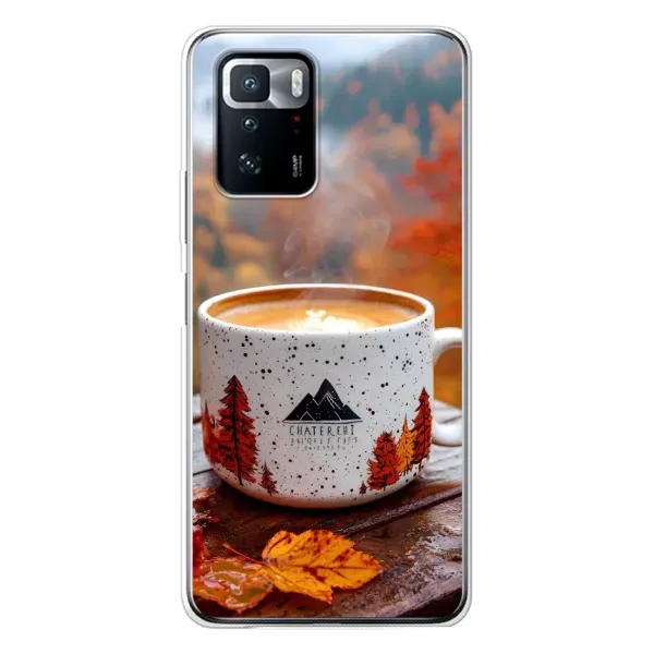Чехол с принтом «Кофе на природе» для Xiaomi POCO X3 GT Чехол с принтом «Кофе на природе» для Xiaomi POCO X3 GT