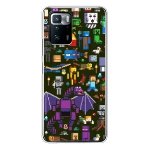 Чохол Майнкрафт на Xiaomi POCO X3 GT (AlphaPrint) Minecraft (Колаж Майнкрафт)