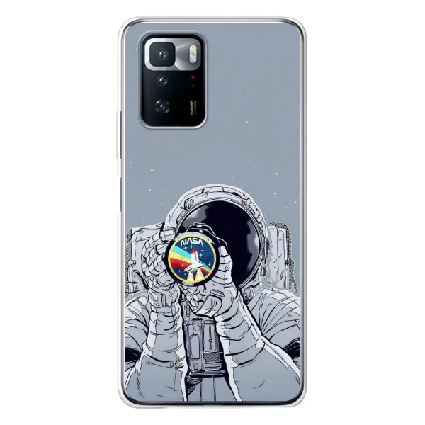 Чехол с принтом «Космонавт фото» для Xiaomi POCO X3 GT