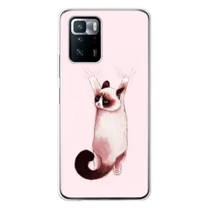 Чохол на Сяомі POKO X3 GT з Котиками (VPrint) (Котик падає)