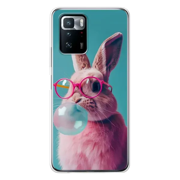 Чохол з принтом «Кролик в окулярах» для Xiaomi POCO X3 GT Чохол з принтом «Кролик в окулярах» для Xiaomi POCO X3 GT