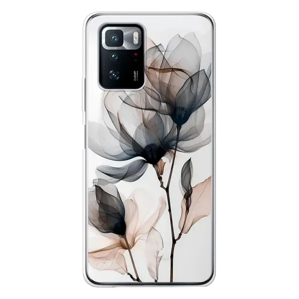 Чохол з принтом «Квіти на білому» для Xiaomi POCO X3 GT