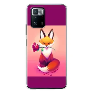 Чохли з картинкою Лисичка для Xiaomi POCO X3 GT (VPrint) (Лиса з трояндою)