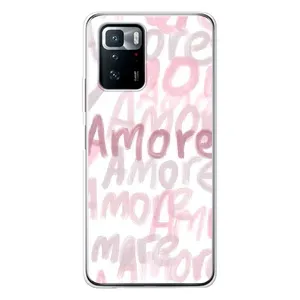 Чохол з розовим принтом для Xiaomi POCO X3 GT (Аморе любов)