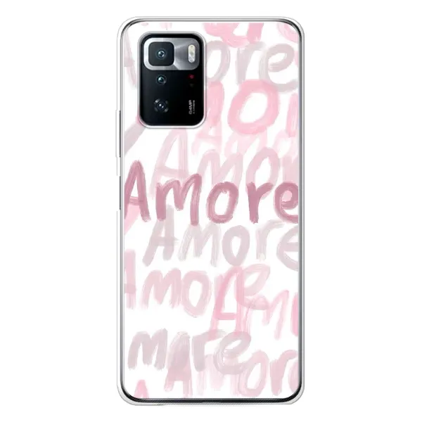 Чохол з принтом «Аморе любов» для Xiaomi POCO X3 GT Чохол з принтом «Аморе любов» для Xiaomi POCO X3 GT