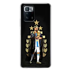 Чехлы для Xiaomi POCO X3 GT (Leo чемпион) (AlphaPrint) (Месси Король)