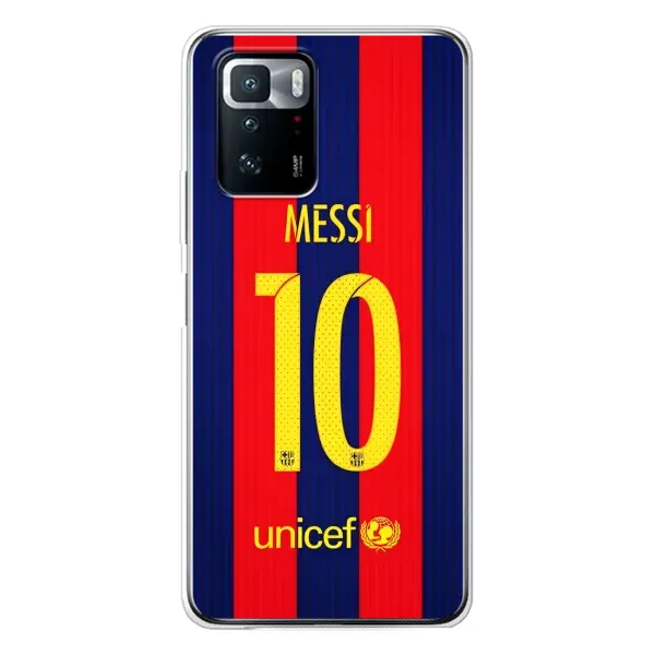 Чехол с принтом «Messi Barca 10» для Xiaomi POCO X3 GT