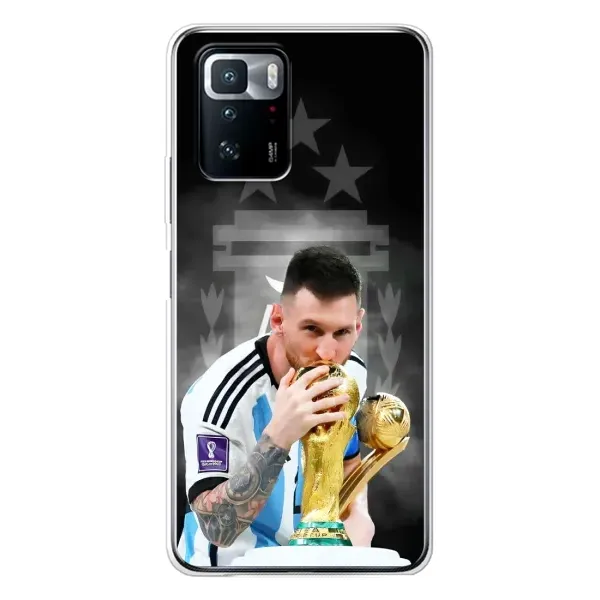 Чехол с принтом «Месси Чемпион» для Xiaomi POCO X3 GT Чехол с принтом «Месси Чемпион» для Xiaomi POCO X3 GT