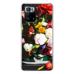 Бренднові Чохли для Xiaomi POCO X3 GT - (PREMIUMPrint) (Nike цветы)
