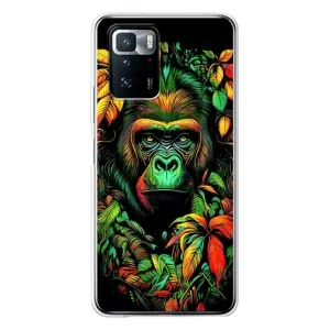 Чохол з Мавпами Xiaomi POCO X3 GT - (AlphaPrint) (Мавпа в квітах)