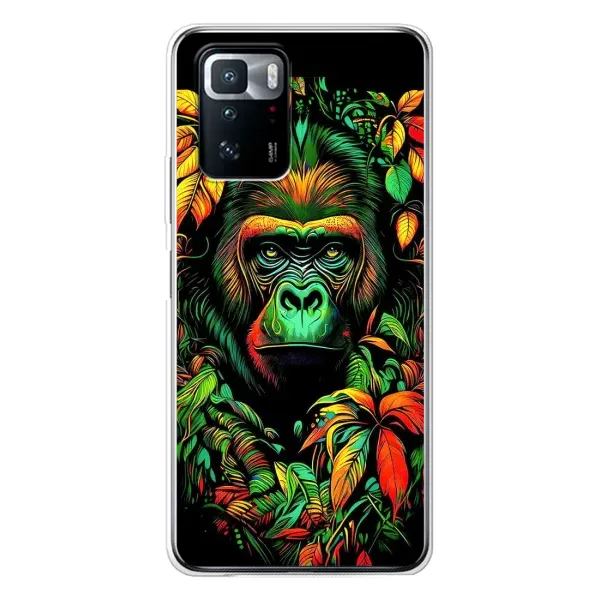 Чохол з принтом «Мавпа в квітах» для Xiaomi POCO X3 GT Чохол з принтом «Мавпа в квітах» для Xiaomi POCO X3 GT