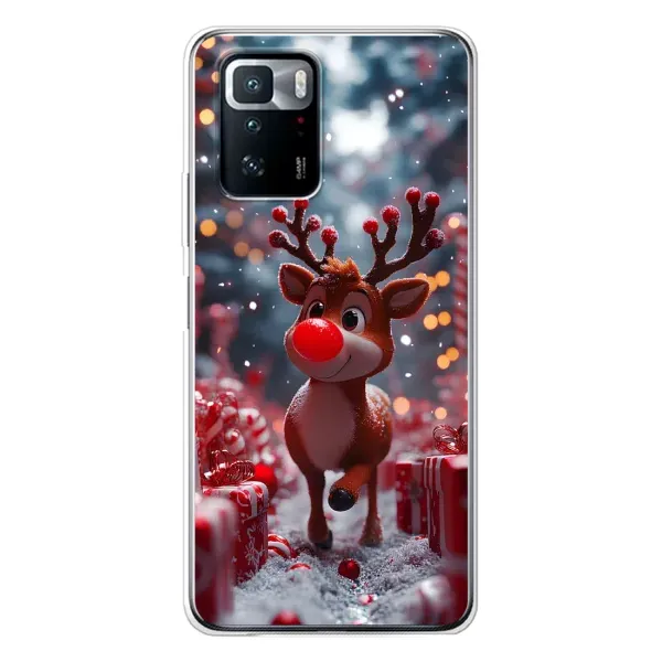 Чехол с принтом «Олень среди подарков» для Xiaomi POCO X3 GT