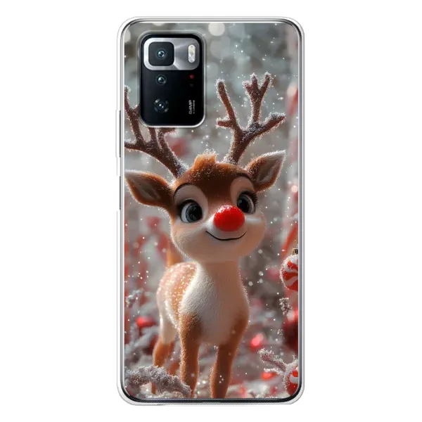 Чехол с принтом «Олень с носом» для Xiaomi POCO X3 GT