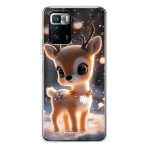 Яскравий чохол для Xiaomi POCO X3 GT з Зимові Оленята (Оленятко)
